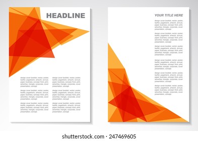 Vector Brochure Flyer design Layout template in A4 size
