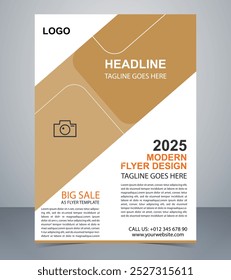 Modelo de layout de folheto de vetor
