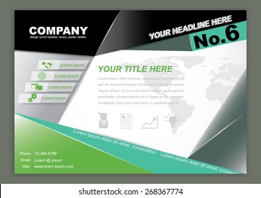 Vector Brochure Flyer design Layout template