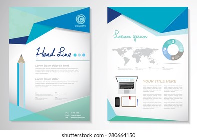 Vector Brochure Flyer design Layout template.infographic