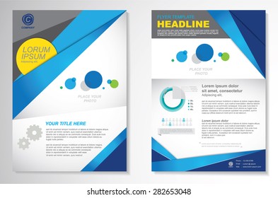 Vector Brochure Flyer design Layout template.infographic