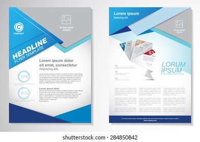 Vector Brochure Flyer design Layout template. infographic