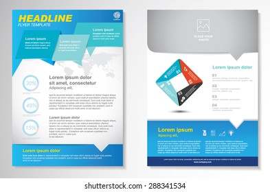 Vector Brochure Flyer design Layout template.infographic