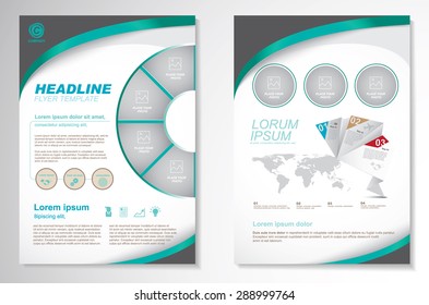 Vector Brochure Flyer design Layout template.infographic