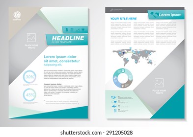 Vector Brochure Flyer design Layout template.infographic