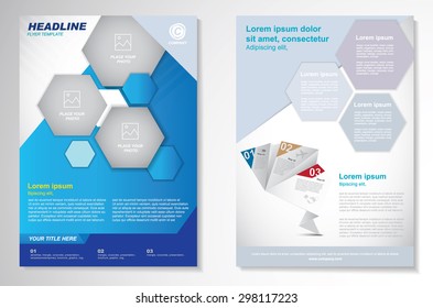 Vector Brochure Flyer design Layout template.infographic