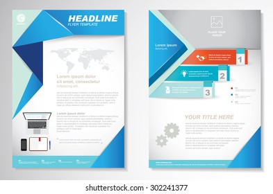 Vector Brochure Flyer design Layout template.infographic