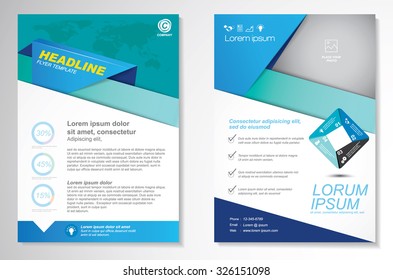 Vector Brochure Flyer Design Layout Template Stock Vector (royalty Free 