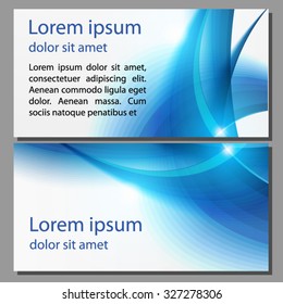 Vector Brochure Flyer design Layout template. Front page and back page, infographics. Can be use for banner, website, company promotion. Blue background for simple presentation. Easy to use and edit.