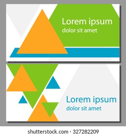 Vector Brochure Flyer design Layout template. Front page and back page, infographics. Can be use for banner, website, company promotion. Green background for simple presentation. Easy to use and edit.