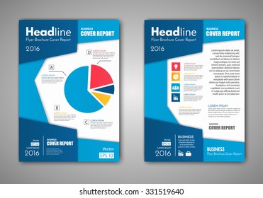 Vector Brochure Flyer design Layout template, size A4, Front page and back page, business infographics. Easy to use and edit.