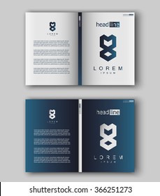 Vector Brochure Flyer design Layout template, size A4, Front page and back page, headline art. Easy to use and edit.