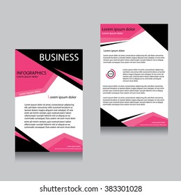 Vector Brochure Flyer design Layout template,Front page and back page