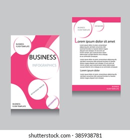Vector Brochure Flyer design Layout template,Front page and back page,vector modern flyers brochure
