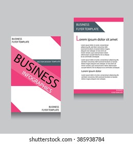 Vector Brochure Flyer design Layout template,Front page and back page,vector modern flyers brochure
