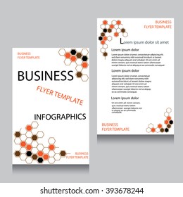 Vector Brochure Flyer design Layout template,Front page and back page,templates,A4