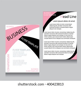 Vector Brochure Flyer design Layout template, Front page and back page, templates, website, Editable vector illustration, Abstract background, A4.