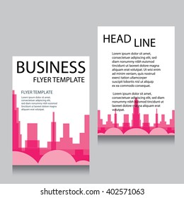 Vector Brochure Flyer design Layout template, Front page and back page, templates, website, Editable vector illustration, Abstract background, A4.