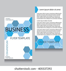 Vector Brochure Flyer design Layout template, Front page and back page, templates, website, Editable vector illustration, Abstract background, A4.