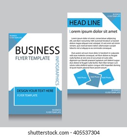 Vector Brochure Flyer design Layout template, Front page and back page, templates, website, Editable vector illustration, Abstract background, A4.