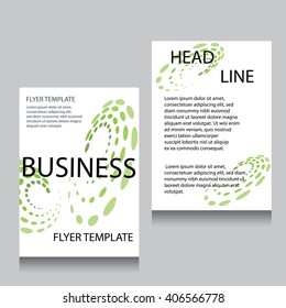 Vector Brochure Flyer design Layout template, Front page and back page, templates, website, Editable vector illustration, Abstract background, A4.
