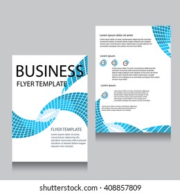 Vector Brochure Flyer design Layout template, Front page and back page, templates, website, Editable vector illustration, Abstract background, A4.