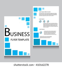 Vector Brochure Flyer design Layout template, Front page and back page, templates, website, Editable vector illustration, Abstract background, A4.