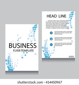 Vector Brochure Flyer design Layout template, Front page and back page, templates, website, Editable vector illustration, Abstract background, A4.
