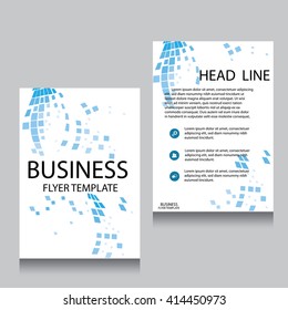 Vector Brochure Flyer design Layout template, Front page and back page, templates, website, Editable vector illustration, Abstract background, A4.
