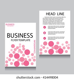 Vector Brochure Flyer design Layout template, Front page and back page, templates, website, Editable vector illustration, Abstract background, A4.
