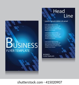 Vector Brochure Flyer design Layout template, Front page and back page, templates, website, Editable vector illustration, Abstract background, Technology background, A4.