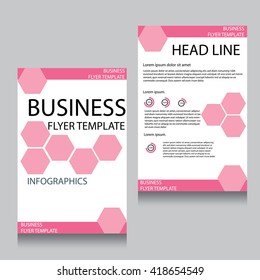 Vector Brochure Flyer design Layout template, Front page and back page, templates, website, Editable vector illustration, Abstract background, A4.
