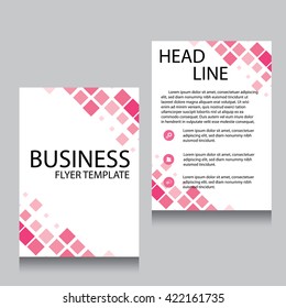 Vector Brochure Flyer design Layout template, Front page and back page, templates, website, Editable vector illustration, Abstract background, A4.
