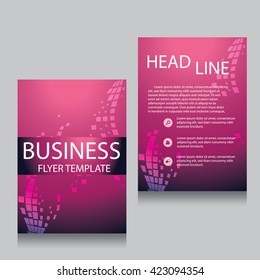 Vector Brochure Flyer design Layout template, Front page and back page, templates, website, Editable vector illustration, Abstract background, A4. 