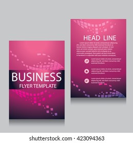Vector Brochure Flyer design Layout template, Front page and back page, templates, website, Editable vector illustration, Abstract background, A4. 