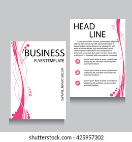 Vector Brochure Flyer design Layout template, Front page and back page, templates, website, Editable vector illustration, Abstract background, A4.

