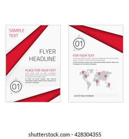Vector Brochure Flyer design Layout template, size A4, Front page and back page, infographics. Easy to use and edit. Vector Brochure Flyer design Layout template in A4 size.