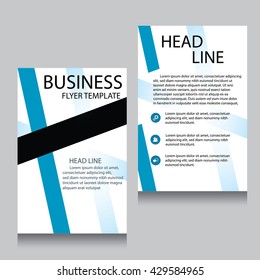Vector Brochure Flyer design Layout template, Front page and back page, templates, website, Editable vector illustration, Abstract background, A4.