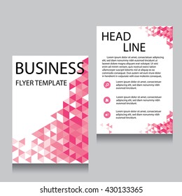 Vector Brochure Flyer design Layout template, Front page and back page, templates, website, Editable vector illustration, Abstract background, A4.
