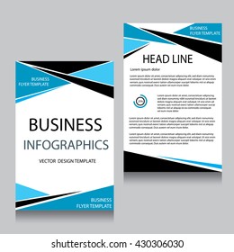 Vector Brochure Flyer design Layout template, Front page and back page, templates, website, Editable vector illustration, Abstract background, A4.
