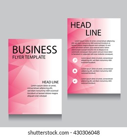 Vector Brochure Flyer design Layout template, Front page and back page, templates, website, Editable vector illustration, Abstract background, A4.
