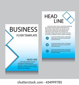 Vector Brochure Flyer design Layout template, Front page and back page, templates, website, Editable vector illustration, Abstract background, A4.
