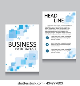 Vector Brochure Flyer design Layout template, Front page and back page, templates, website, Editable vector illustration, Abstract background, A4.
