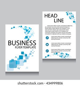 Vector Brochure Flyer design Layout template, Front page and back page, templates, website, Editable vector illustration, Abstract background, A4.
