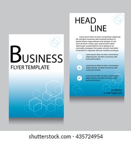 Vector Brochure Flyer design Layout template, Front page and back page, templates, website, Editable vector illustration, Abstract background, A4.