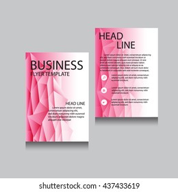 Vector Brochure Flyer design Layout template, Front page and back page, templates, website, Editable vector illustration, Abstract background, A4.