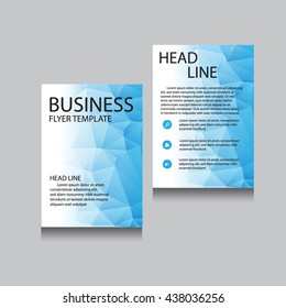 Vector Brochure Flyer design Layout template, Front page and back page, templates, website, Editable vector illustration, Abstract background, A4.