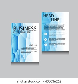 Vector Brochure Flyer design Layout template, Front page and back page, templates, website, Editable vector illustration, Abstract background, A4.