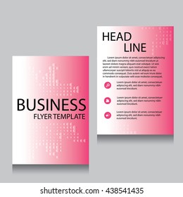 Vector Brochure Flyer design Layout template, Front page and back page, templates, website, Editable vector illustration, Abstract background, A4.