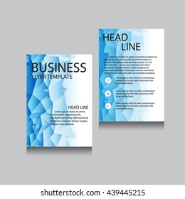 Vector Brochure Flyer design Layout template, Front page and back page, templates, website, Editable vector illustration, Abstract background, A4.